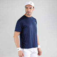 Head Round Neck T-Shirt Men Navy