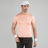 Head Round Neck T-Shirt Men Peach