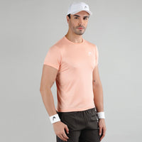 Head Round Neck T-Shirt Men Peach