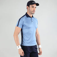 Head Slice Polo T-Shirt Men Air Force Blue & Navy