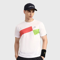 Head Top Spin T-Shirt Men White Red Green