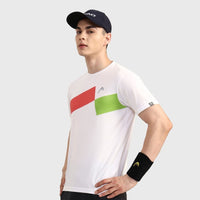 Head Top Spin T-Shirt Men White Red Green