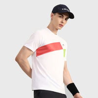 Head Top Spin T-Shirt Men White Red Green