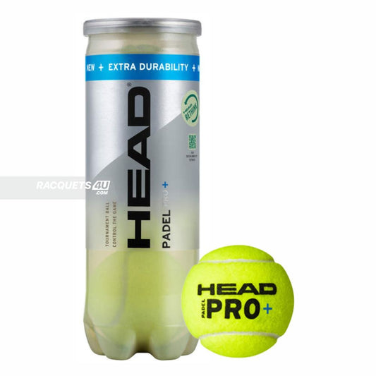 HEAD Padel Pro+ 12 Balls- 4 Cans