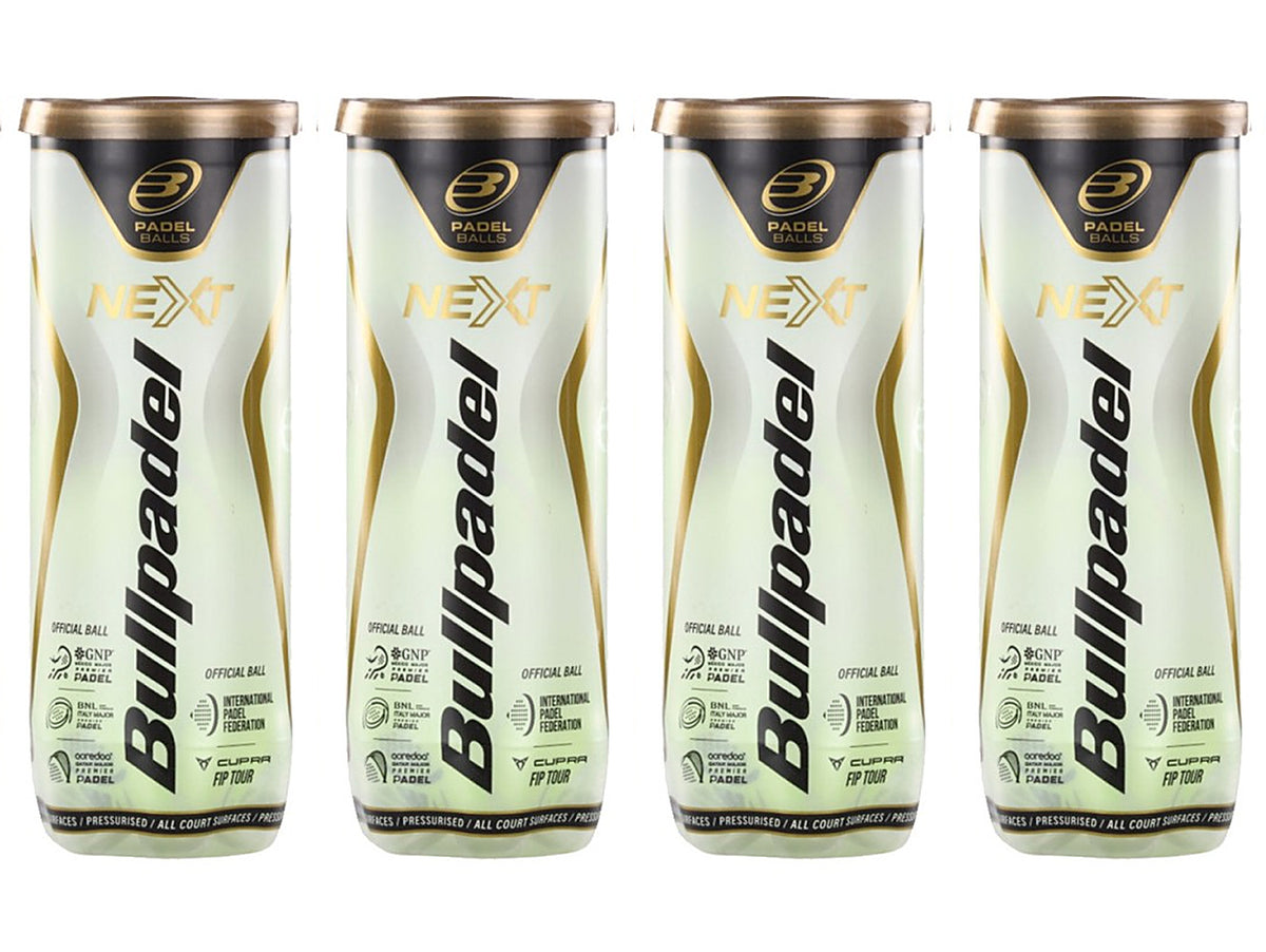 Bullpadel Next Padel Balls- Pack of 4 Cans
