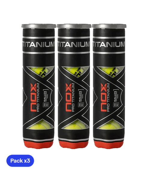 NOX Pro Titanium 4 Padel Balls- Pack 3 Cans