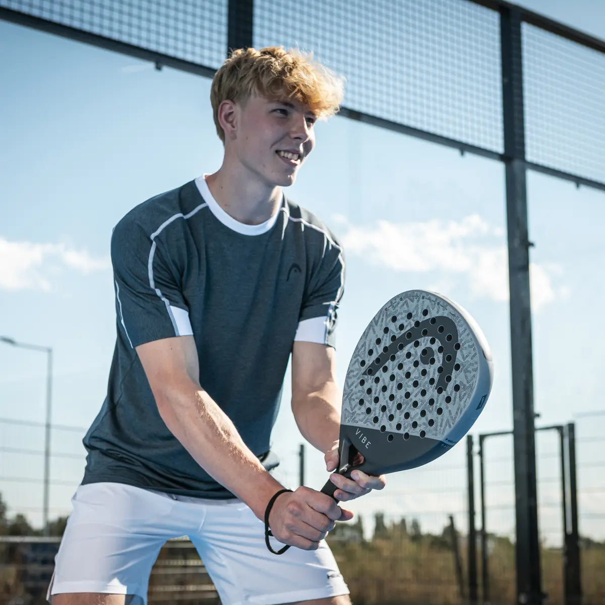 HEAD VIBE PADEL RACQUET GREY & BLACK