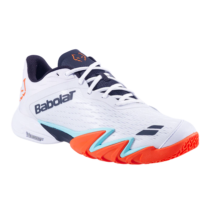 Babolat Jet Premura 3 White/Orange 2026 J. Lebron Padel Shoes