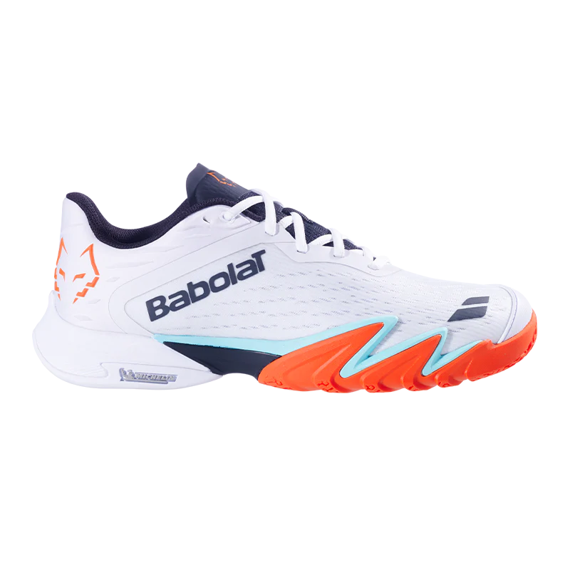 Babolat Jet Premura 3 White/Orange 2026 J. Lebron Padel Shoes