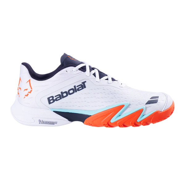 Babolat Jet Premura 3 White/Orange 2026 J. Lebron Padel Shoes
